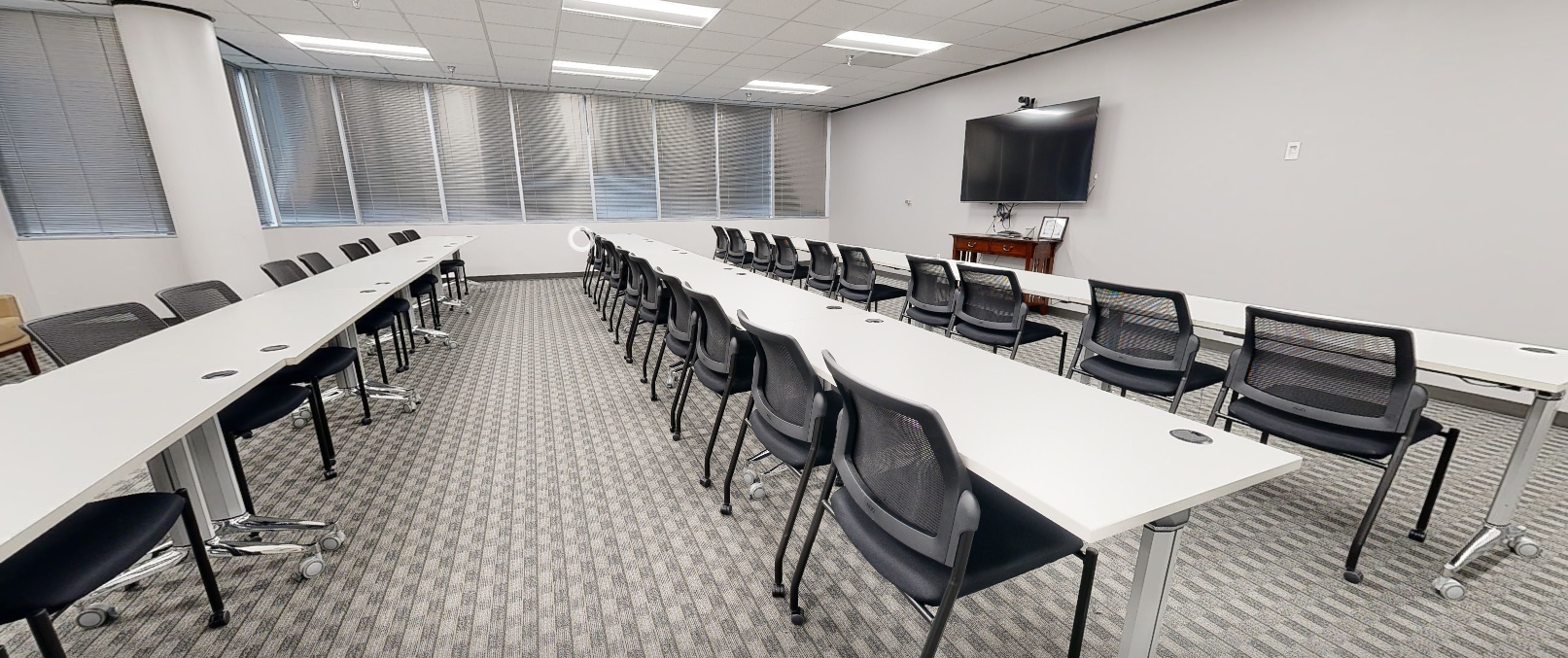Executive conference room for client meetings